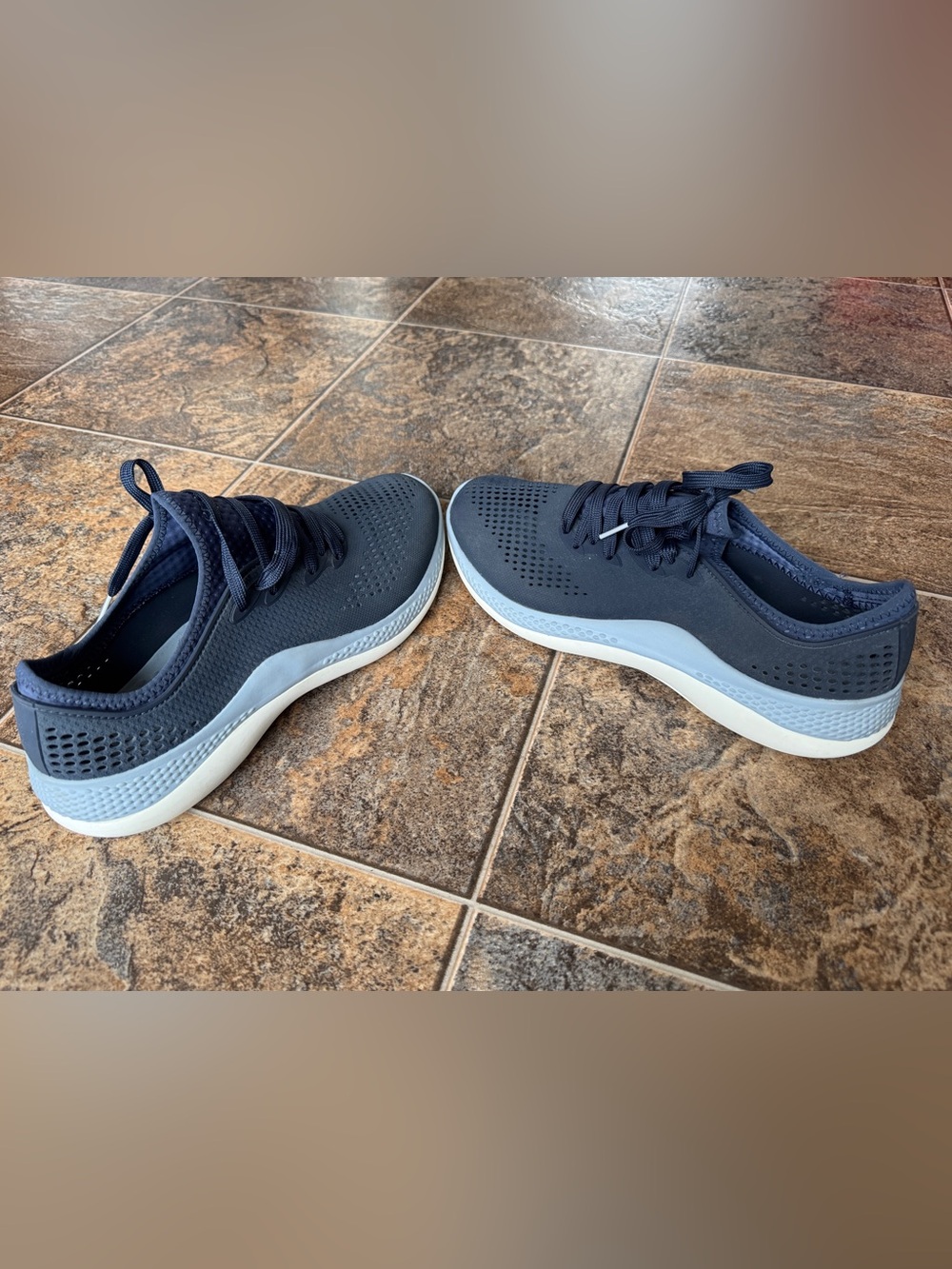 Crocs LiteRide 360 Pacer Mesh Slip On Sneakers- Blue, Men’s Size 12